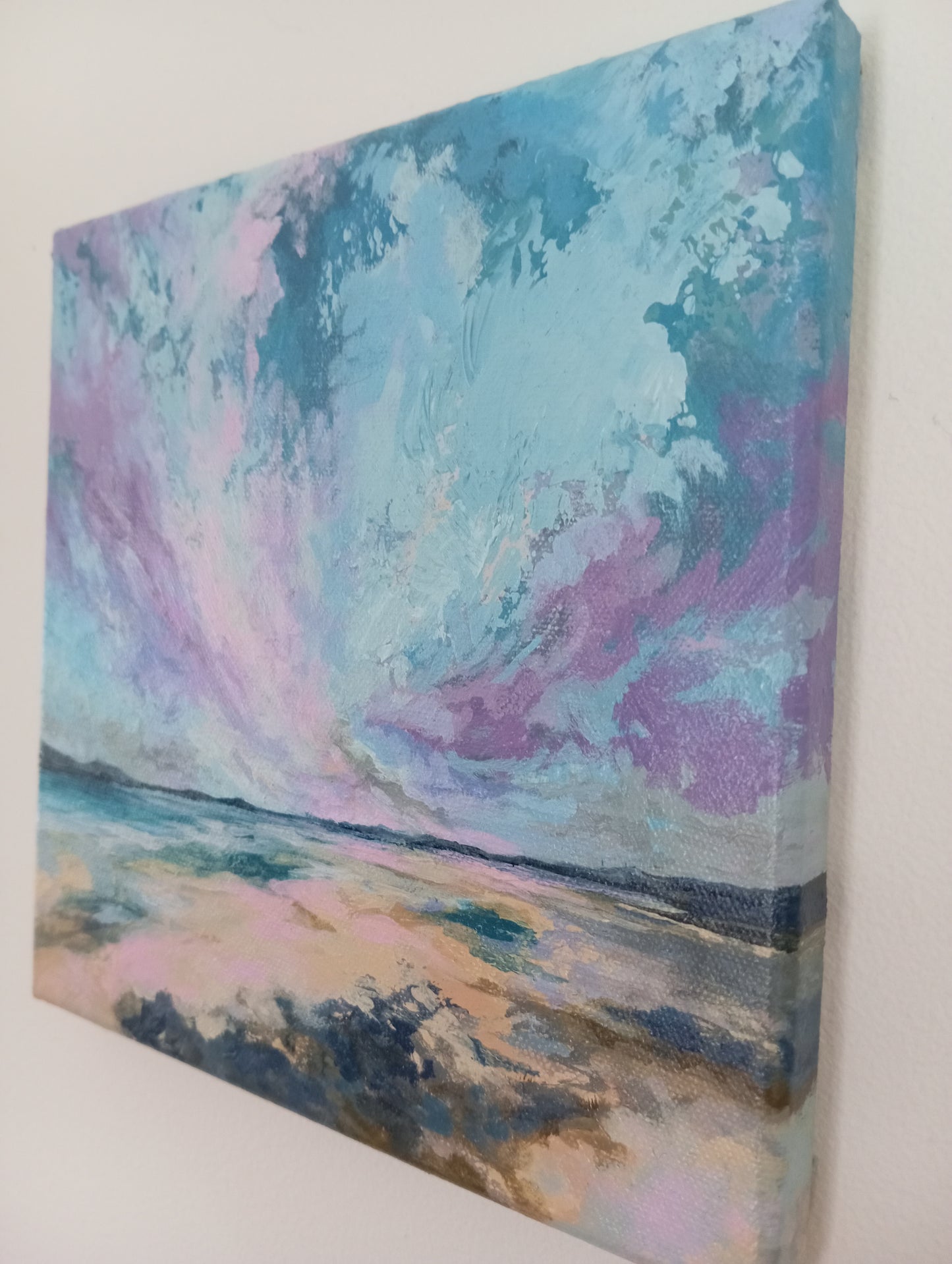 'Long Sligo days' 8'' x 8'' acrylic on canvas