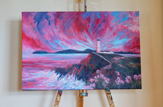 'Fanad Lighthouse,  Donegal'  30" x  20" acrylic on canvas