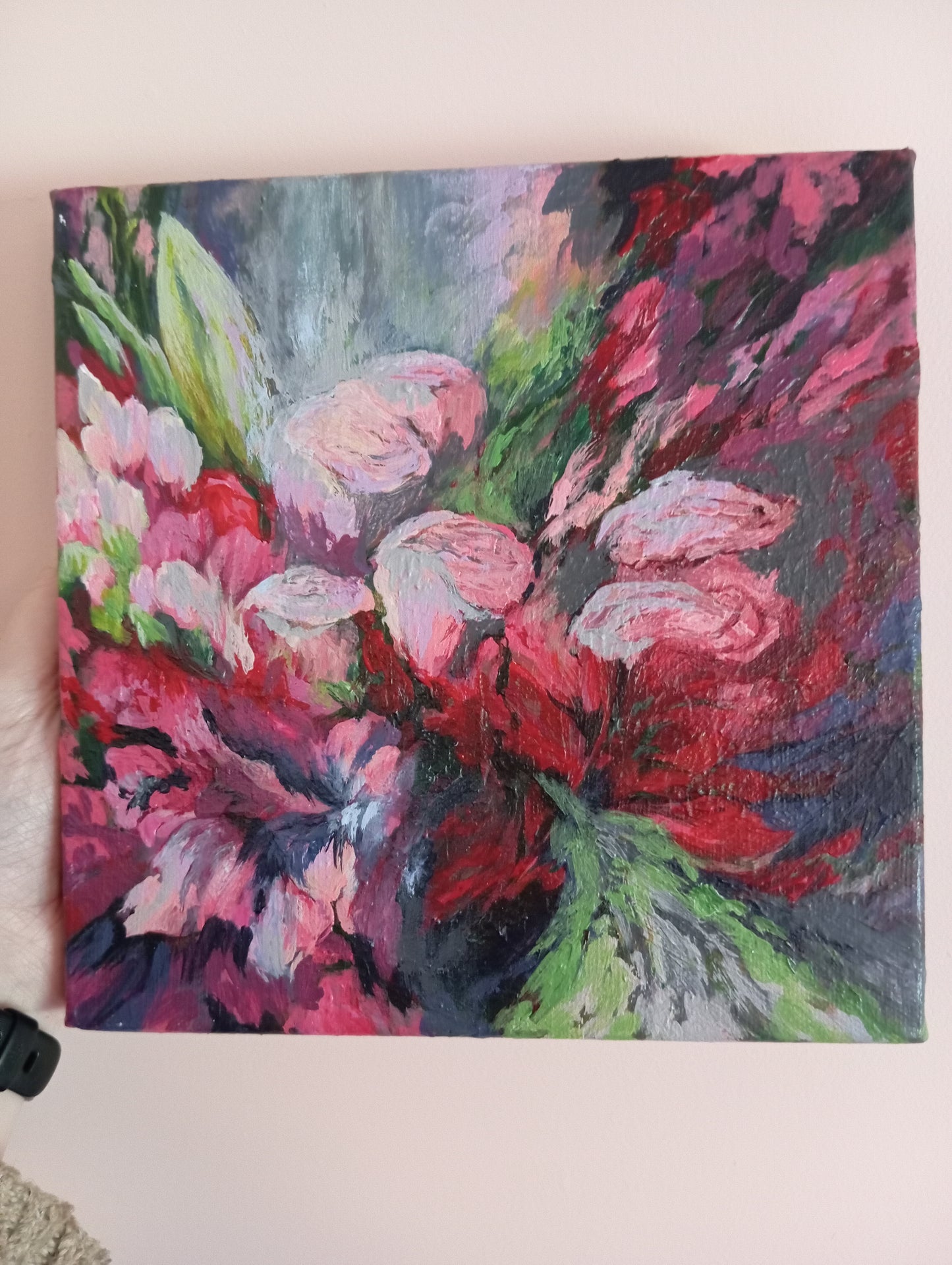 'Flourish' 8" x 8" acrylic on deep edge canvas